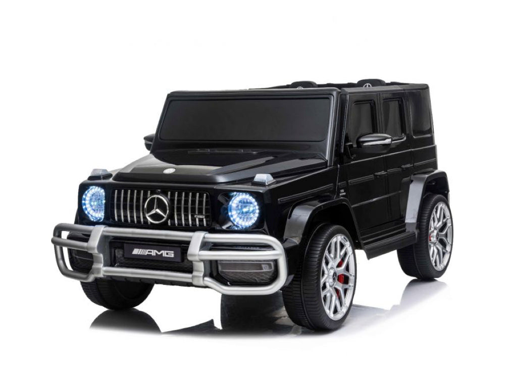 2 persoons Mercedes G63 AMG, 24v en 4x4 kinder accu voertuig!
